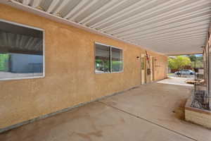 View of patio
