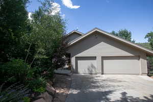 View of front of home with concrete driveway