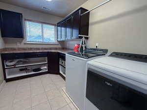 Upstairs laundry room