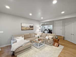 Basement living room