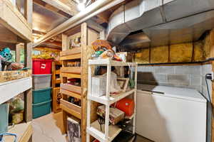 View of storage room