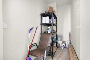 View of storage area