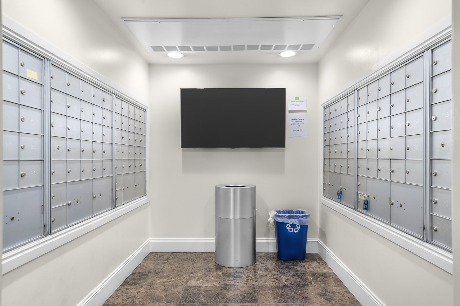 Surrounding community with mail area