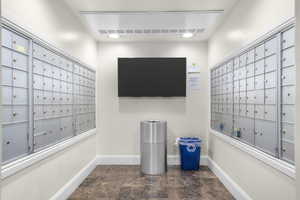 Surrounding community with mail area