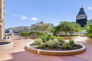 View of community with a mountain view