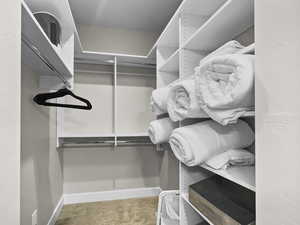 View of spacious closet