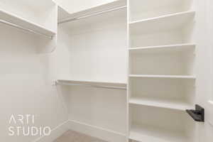 View of spacious closet