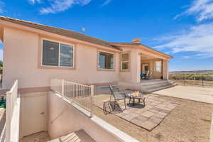 View of patio / terrace featuring a fire pit