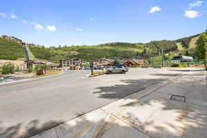 View of Drop Off Location and Lifts at Snow Park Lodge