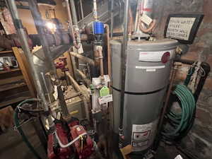 Utility room with water heater
