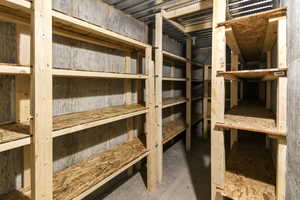 View of storage area