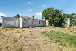 Rear view of house