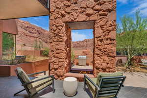 View of patio / terrace featuring a grill