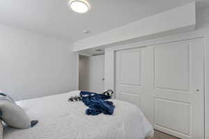 Bedroom with a closet