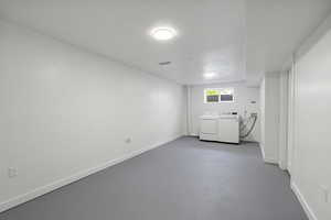 Huge Laundry room for plenty of storage. Has a Laundry Shute from Primary Room.