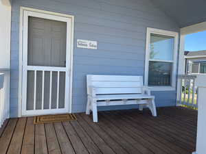 View of exterior entry