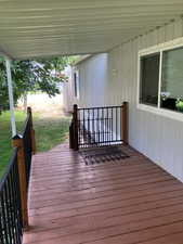 View of deck