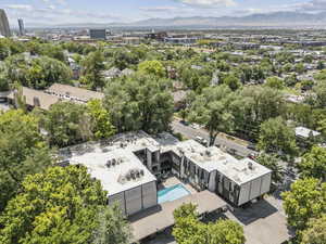 Aerial view of mountains