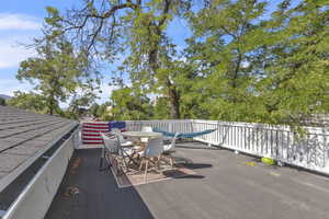 View of patio featuring outdoor dining space