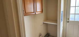 View of laundry room