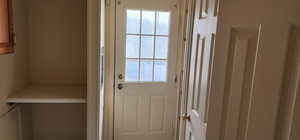 View of doorway to outside