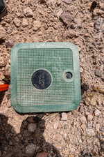 Exterior view of a water meter