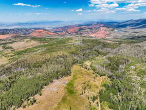Aerial view of mountains