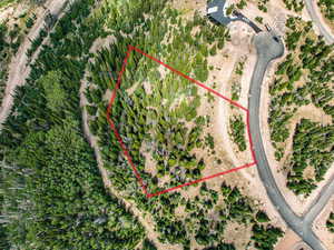 View of property location featuring property parcel outlined