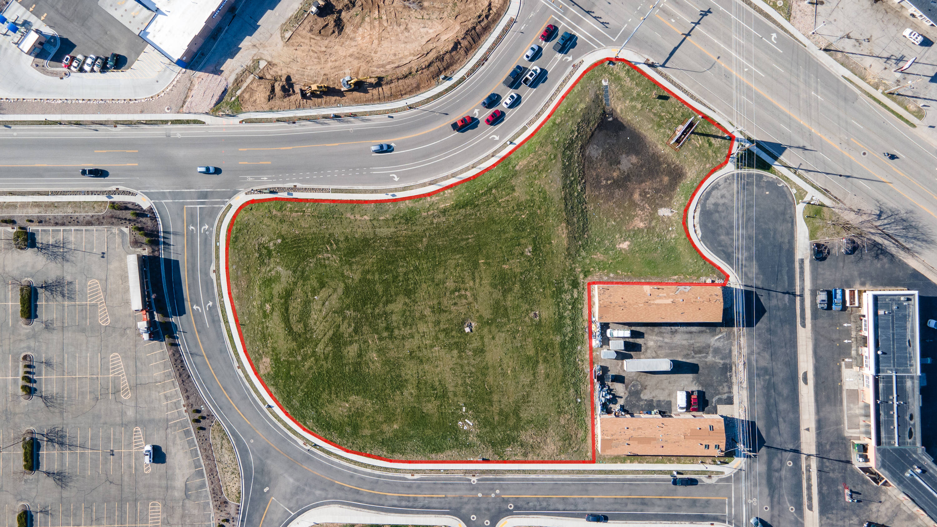 View of property location with property parcel outlined