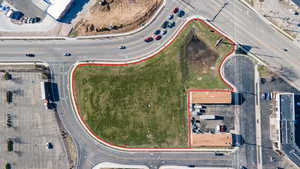 View of property location with property parcel outlined