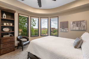 Bedroom featuring a ceiling fan