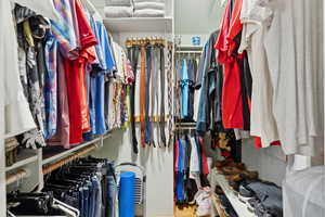 View of spacious closet