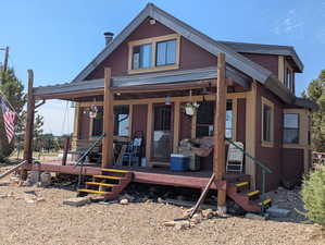 Rear view of property