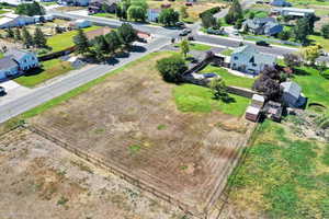 Aerial view of residential area