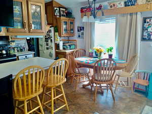 View of dining space