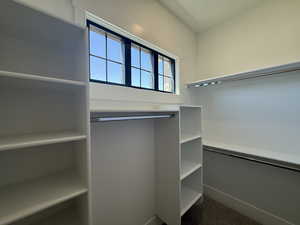 View of spacious closet