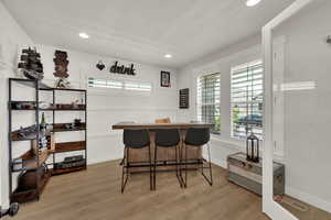 Formal dining/bar/office