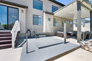 Hot tub pad wired for hot tub