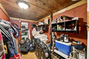 View of storage room