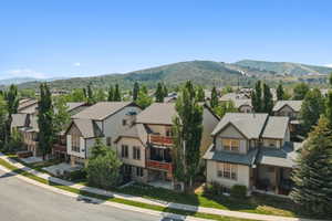 Mountain view with nearby suburban area