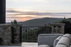 View of mountain background