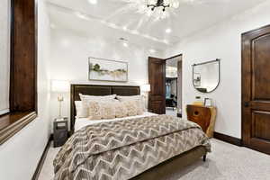 Bedroom featuring baseboards and recessed lighting