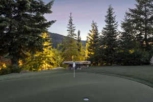 Surrounding community featuring an area to practice putting
