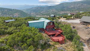 View of mountain background