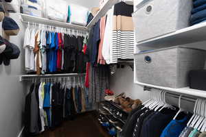 View of spacious closet