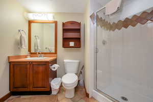 Bathroom off of den