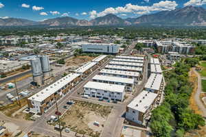 View of urban area with mountains