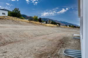 View of street featuring a mountain view
