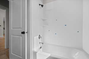 Full bath with bathing tub / shower combination