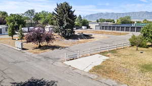 View of asphalt road with a mountain view